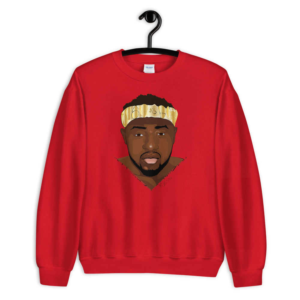 flyersetcinc Warrior African King Portrait Unisex Sweatshirt