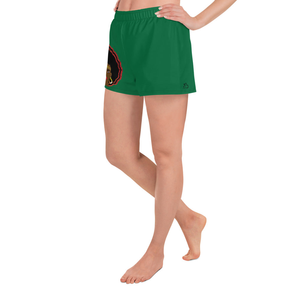 flyersetcinc Warrior Women's Athletic Shorts - Green