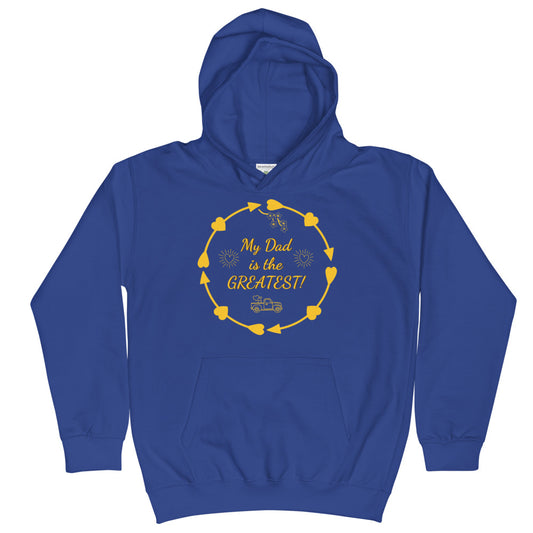 'Greatest Dad' Unisex Kids Hoodie