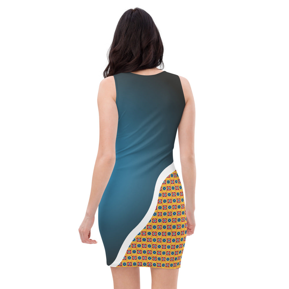 flyersetcinc Alternate Print Galaxy Body Con Dress