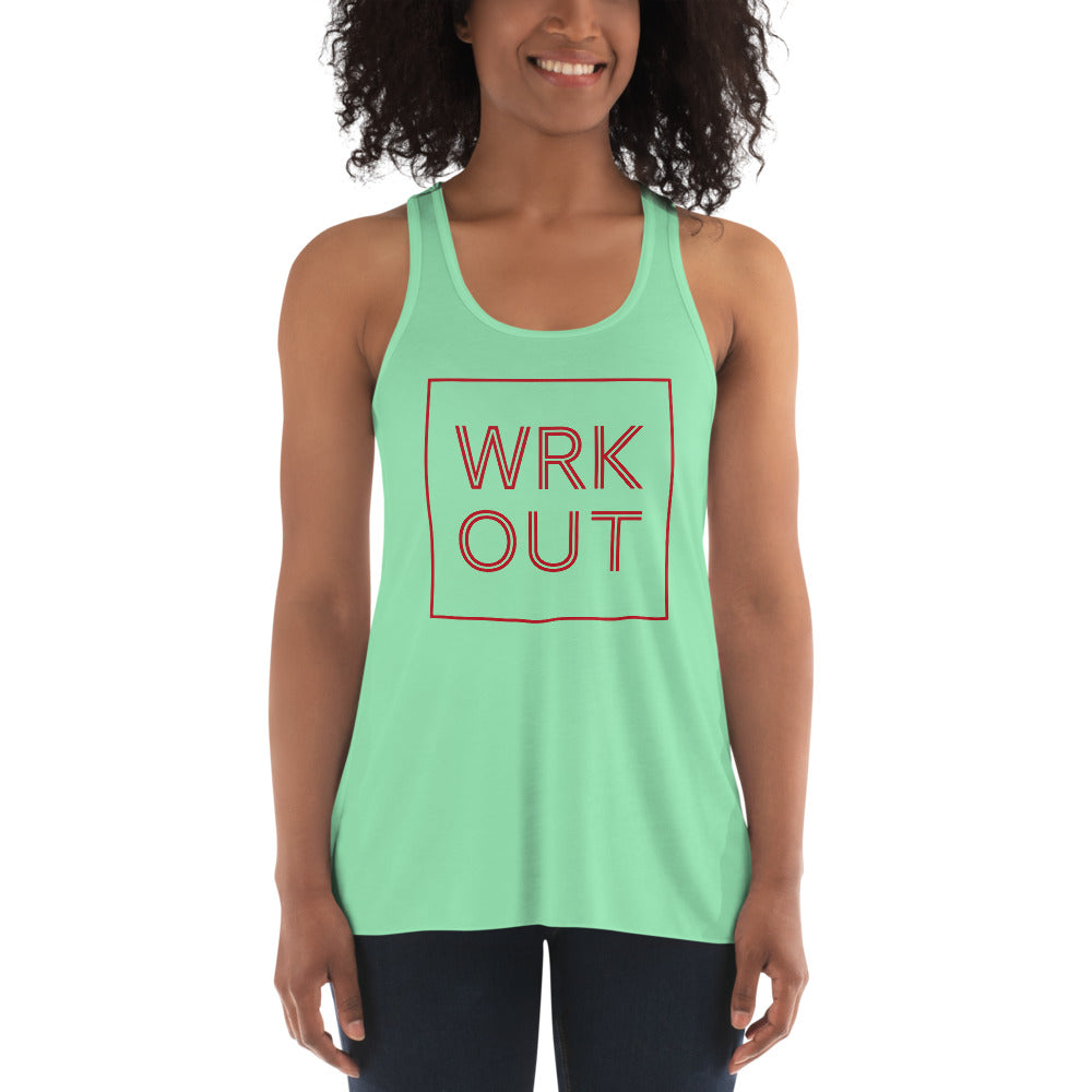 WORK OUT Women's Flowy Racerback Tank