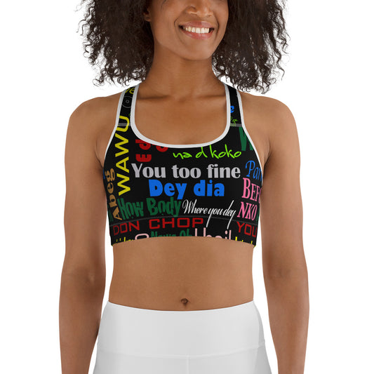 flyersetcinc Pidgin Print Sports Bra