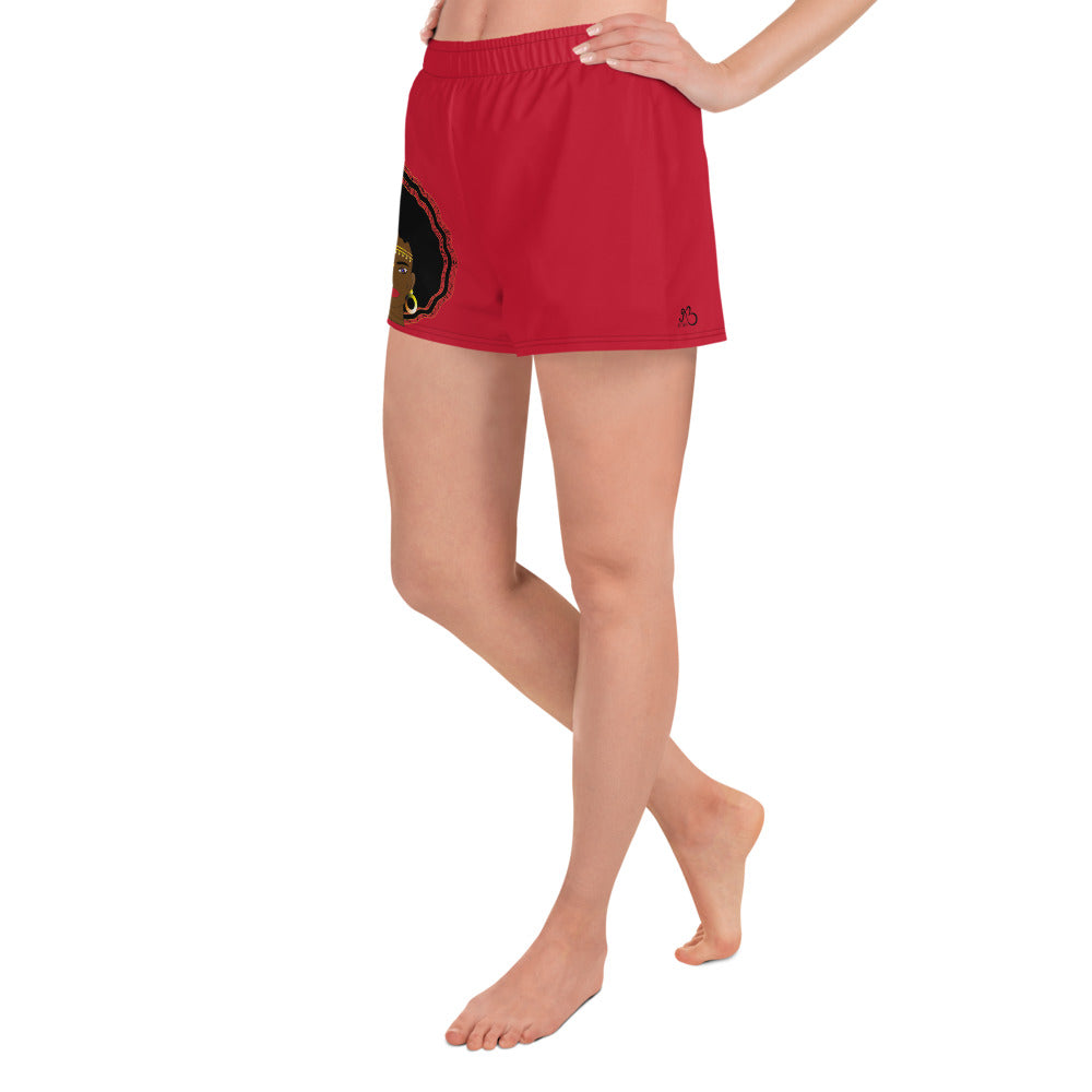flyersetcinc Warrior Women's Athletic Shorts - Red