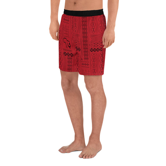 Tribal Print Men's Athletic Shorts