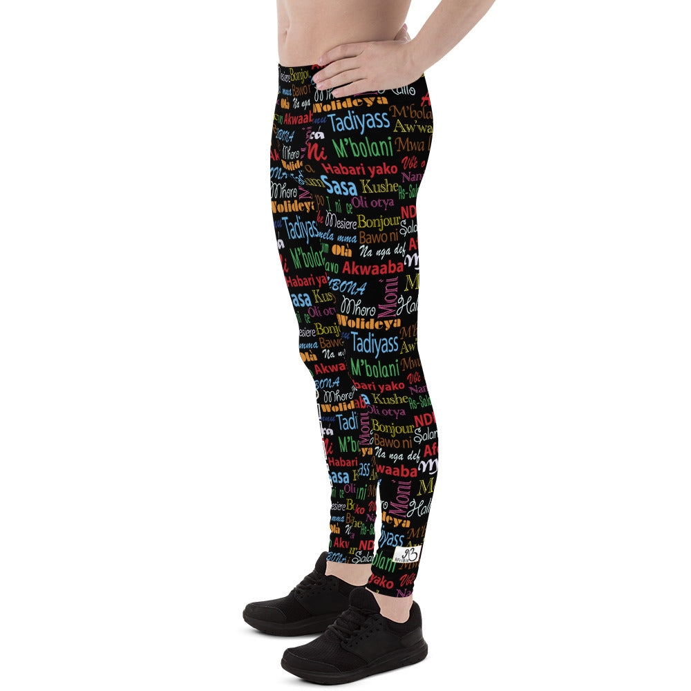 flyersetcinc Hello Print Men's Leggings