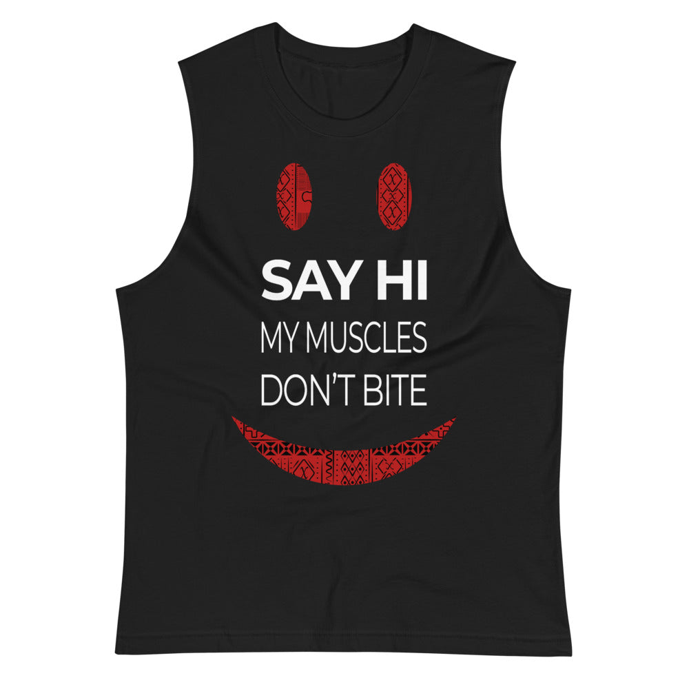 Say Hi Unisex Muscle Shirt