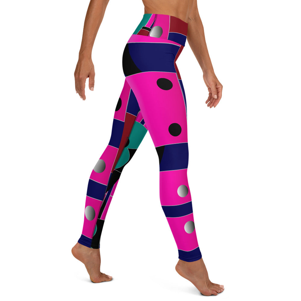 Gallery Print Leggings - Plum