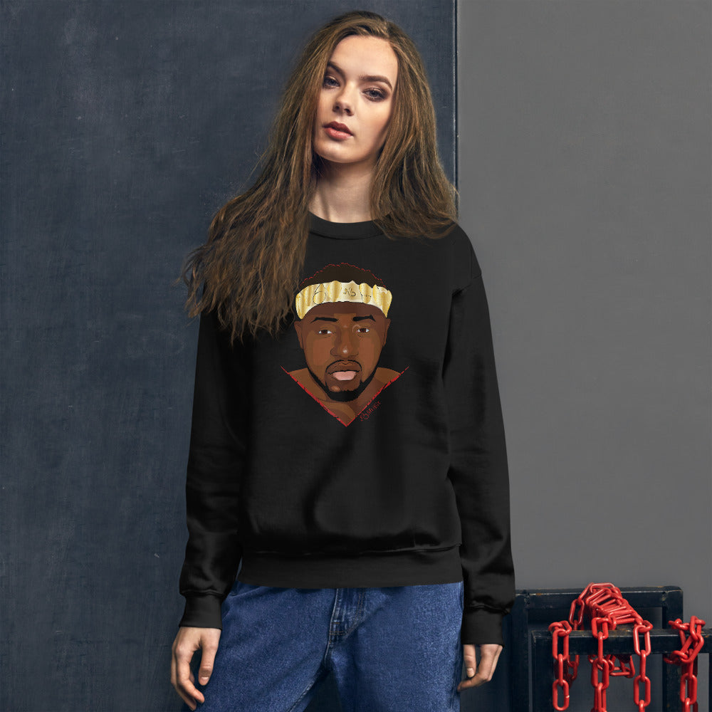 flyersetcinc Warrior African King Portrait Unisex Sweatshirt