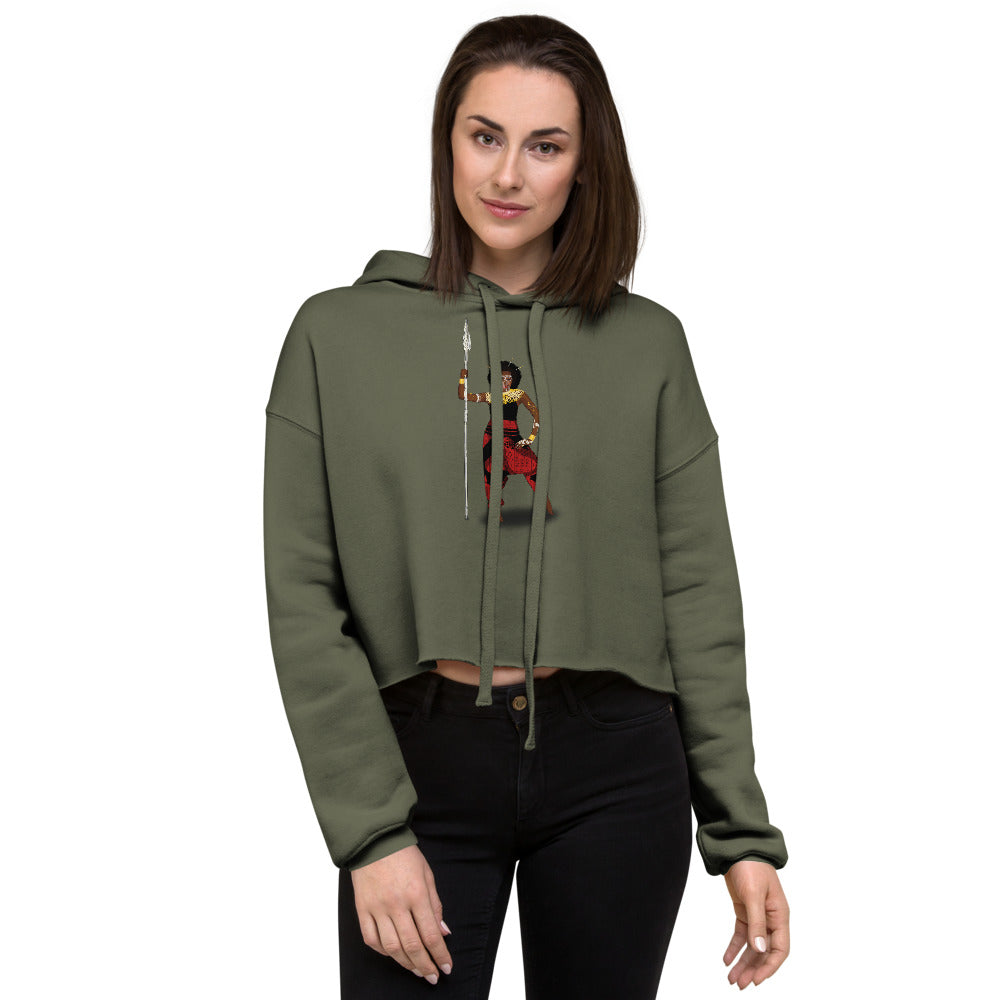 flyersetcinc Warrior African Queen Crop Hoodie