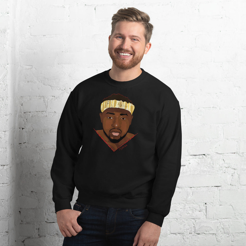 flyersetcinc Warrior African King Portrait Unisex Sweatshirt