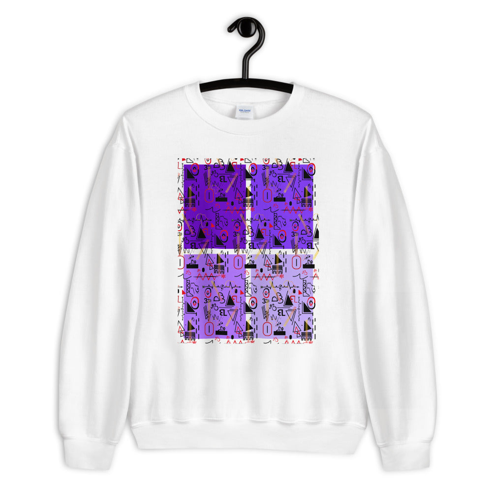 flyersetcinc Linear Print Graphic Unisex Sweatshirt