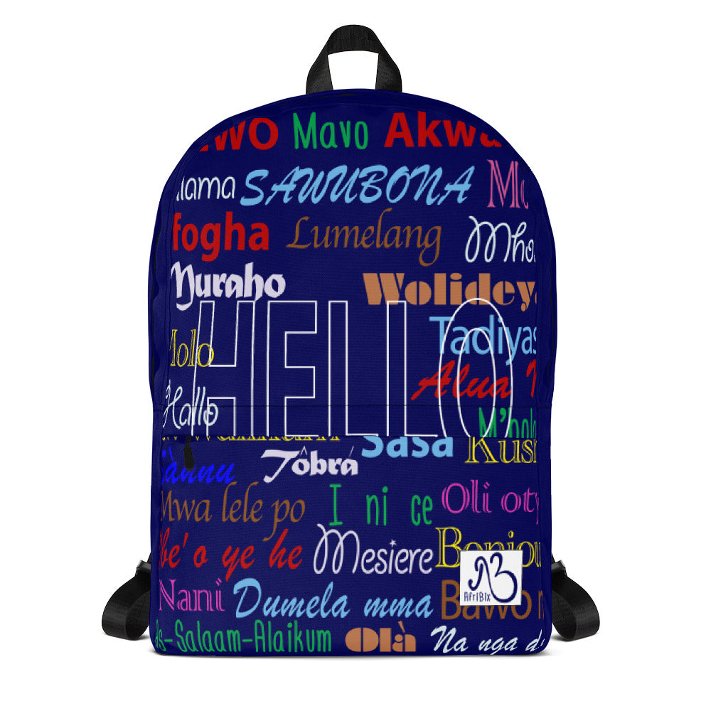 flyersetcinc Hello Print Laptop Backpack