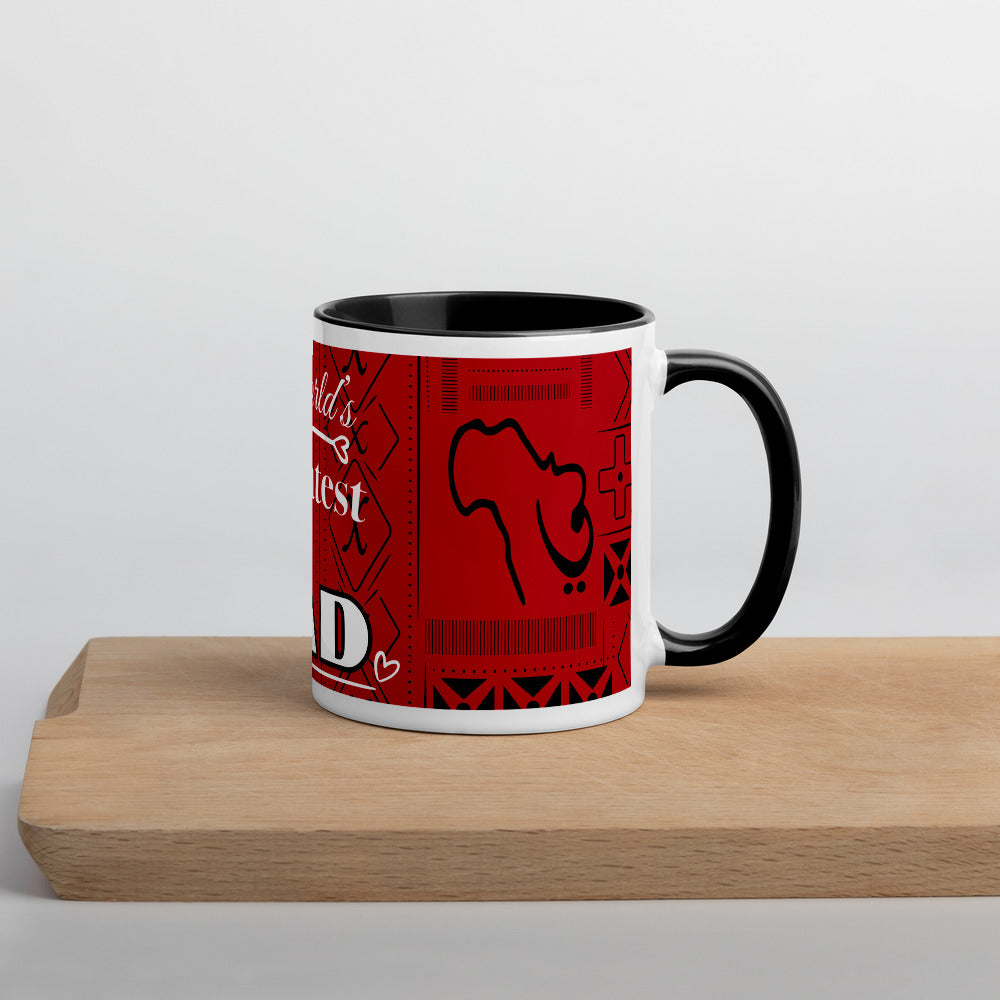 Worlds Greatest Dad Mug with Color Inside