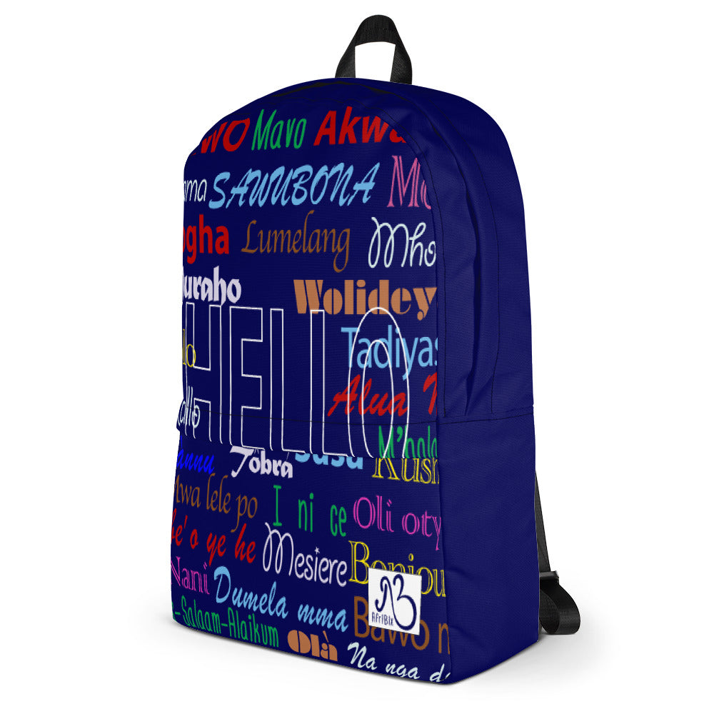 flyersetcinc Hello Print Laptop Backpack