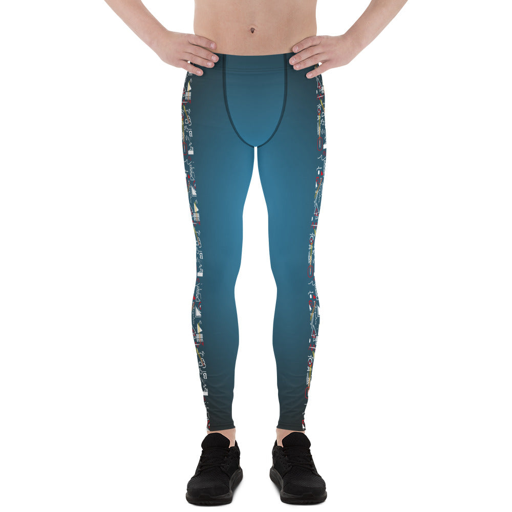 Linear Sky Galaxy Men's Leggings