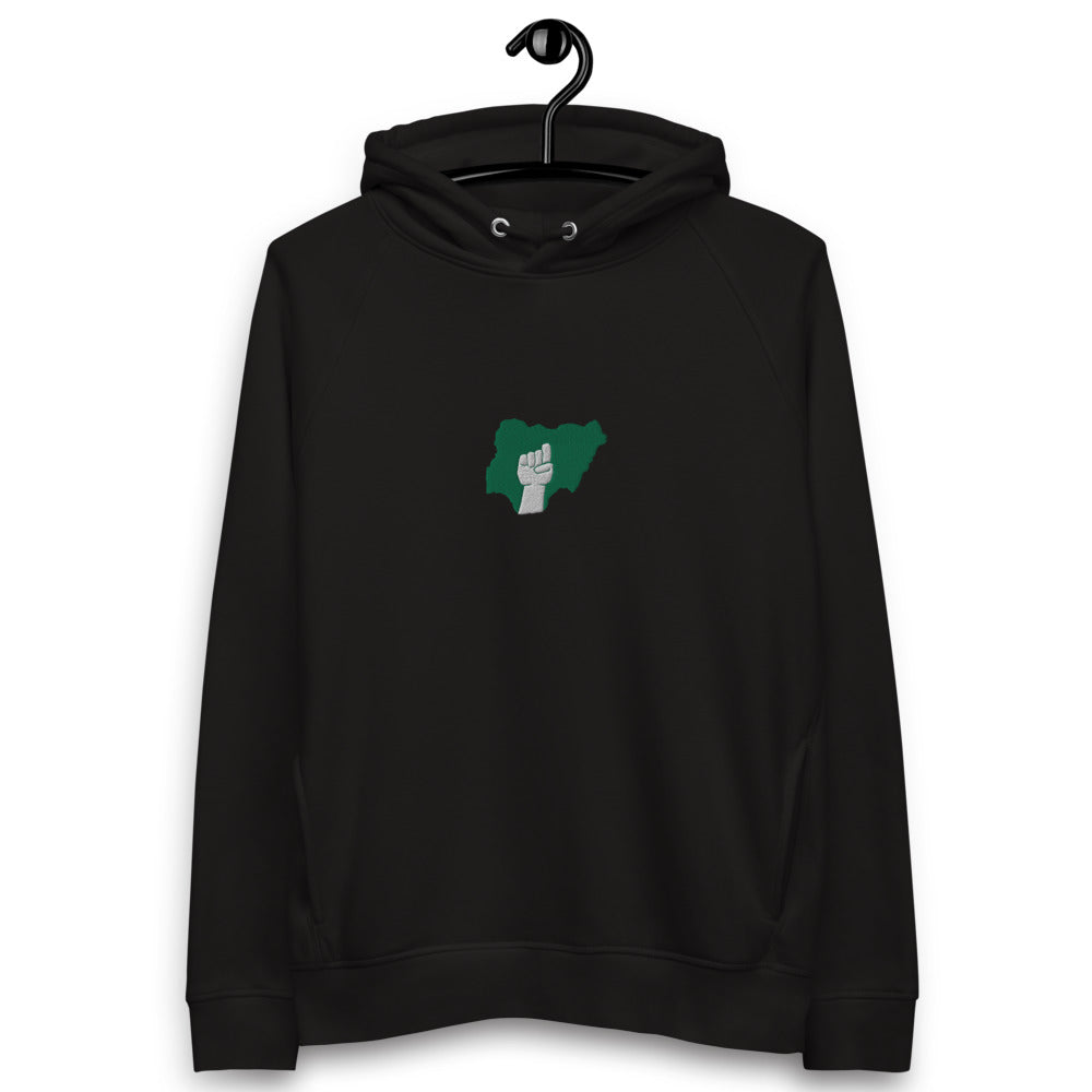 Naija Pride Embroidered Organic Unisex pullover hoodie