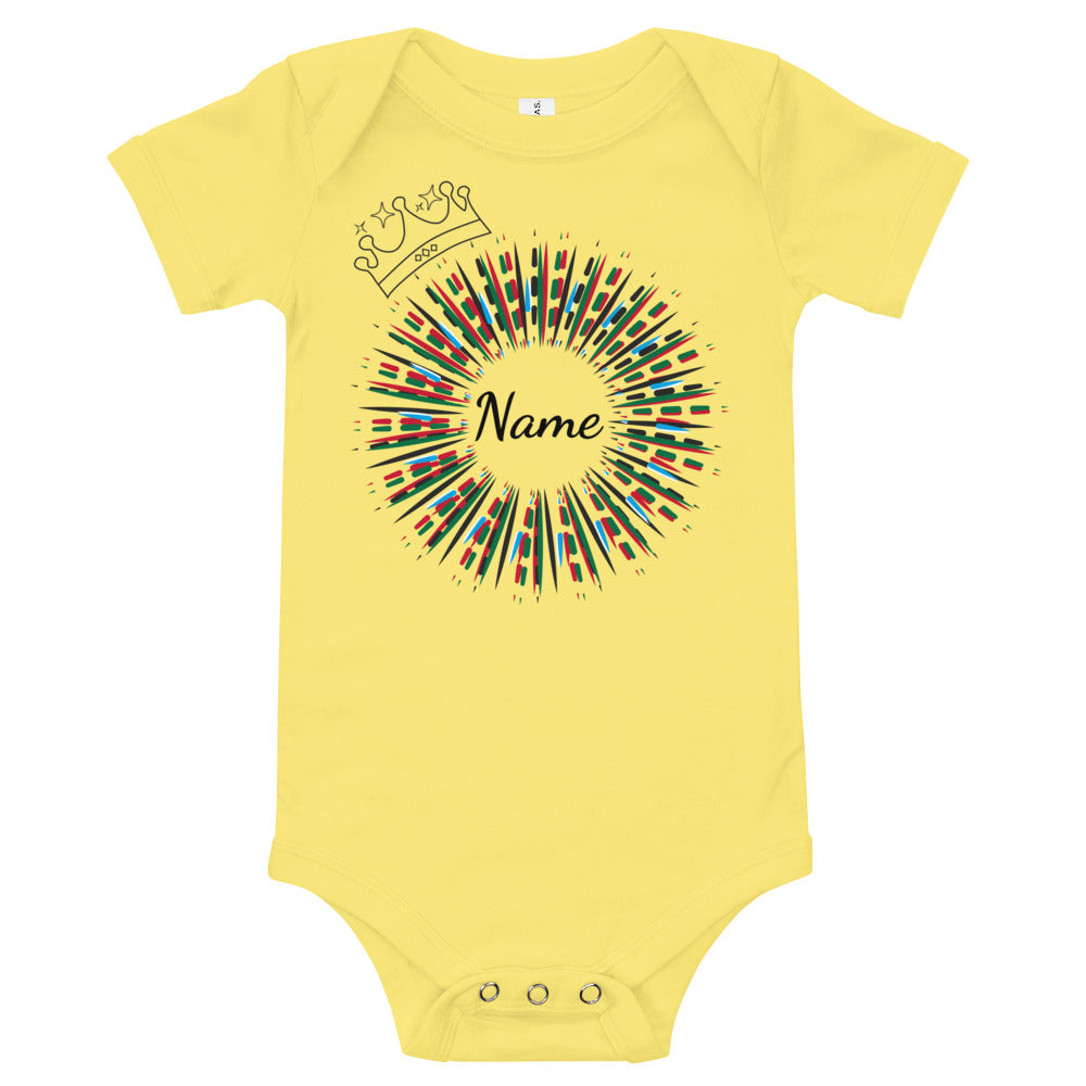 Personalised Baby Short Sleeve Bodysuit