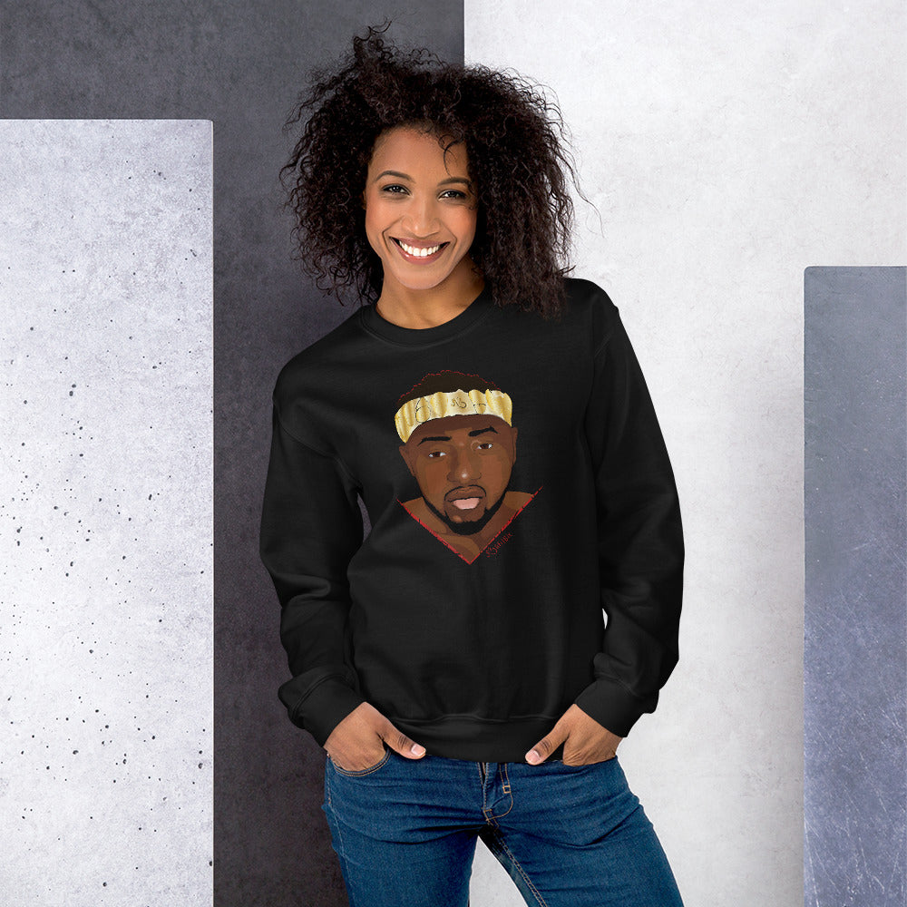 flyersetcinc Warrior African King Portrait Unisex Sweatshirt