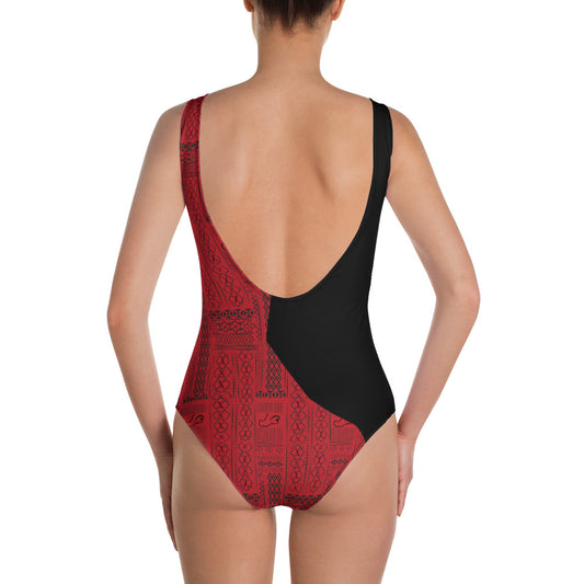 Tribal Print Curve-X One-Piece Swimsuit