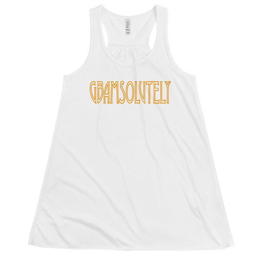 'GBAMSOLUTELY' Women's Flowy Racerback Tank