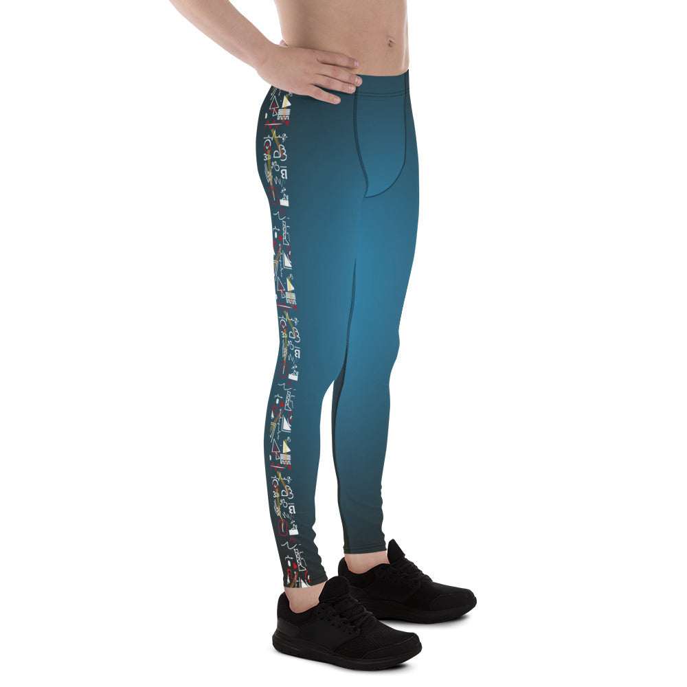 Linear Sky Galaxy Men's Leggings