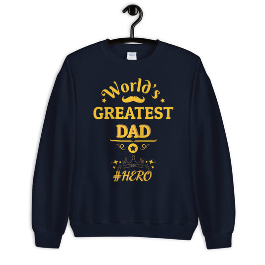 World's Greatest Dad Comfy Longsleeve Sweatshirt