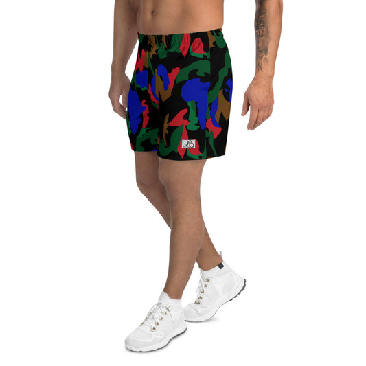 flyersetcinc Camo Men's Athletic Shorts - Black