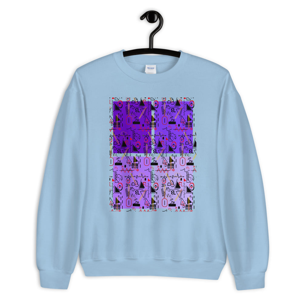 flyersetcinc Linear Print Graphic Unisex Sweatshirt