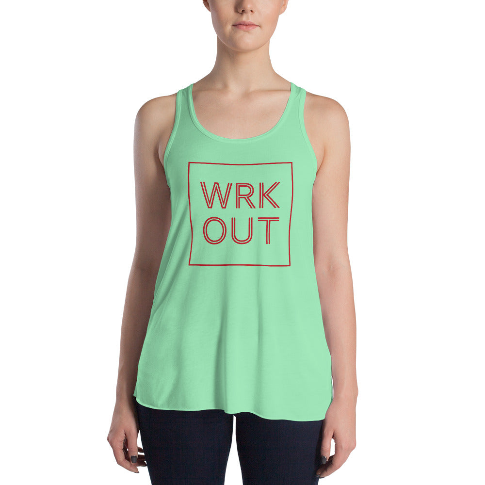 WORK OUT Women's Flowy Racerback Tank