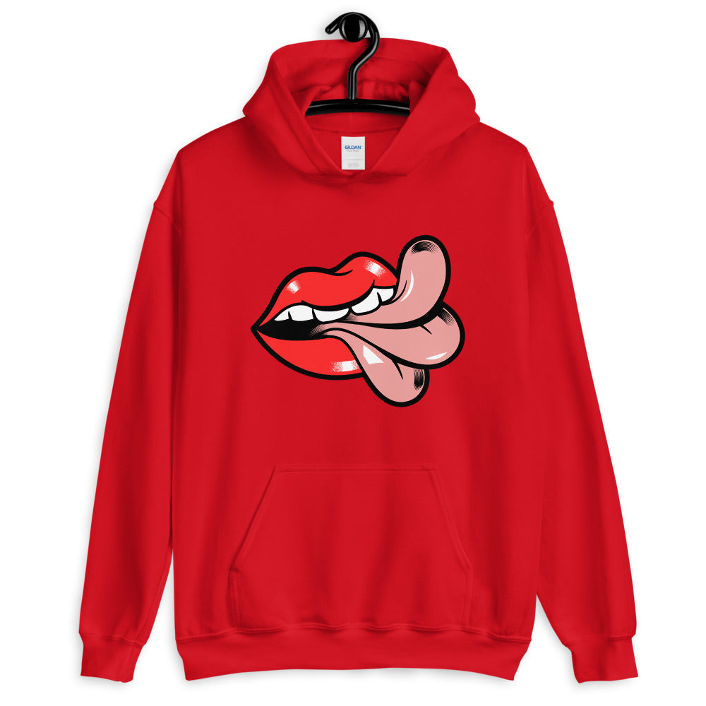 Cheeky Graphic Mouth & Tongue Comfortable Unisex Hoodie