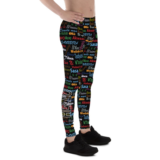 flyersetcinc Hello Print Men's Leggings