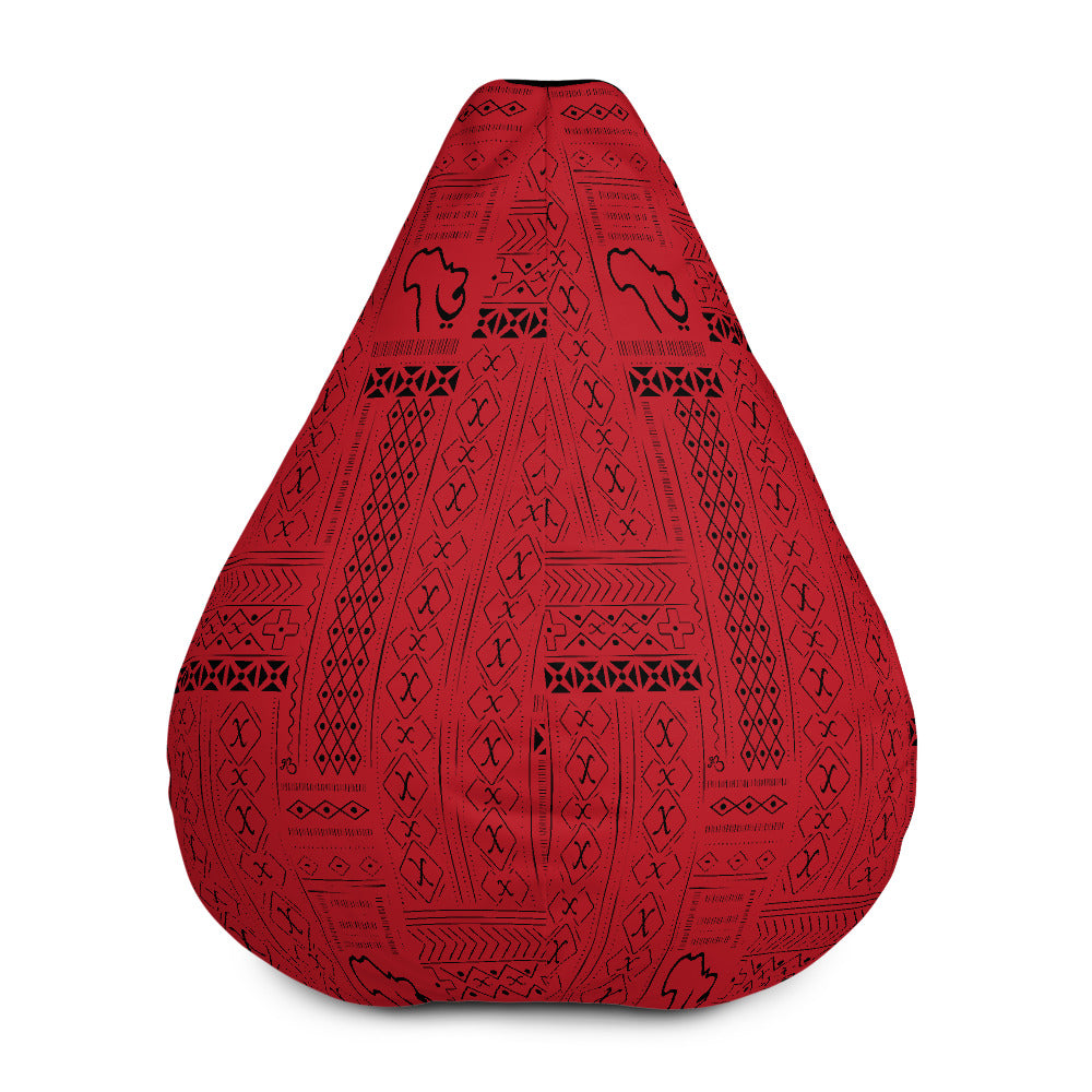flyersetcinc Tribal Print Comfy Bean Bag Chair w/ filling - Red