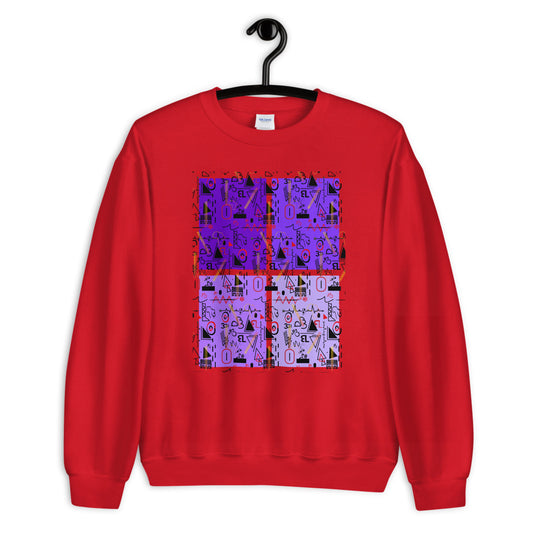 flyersetcinc Linear Print Graphic Unisex Sweatshirt