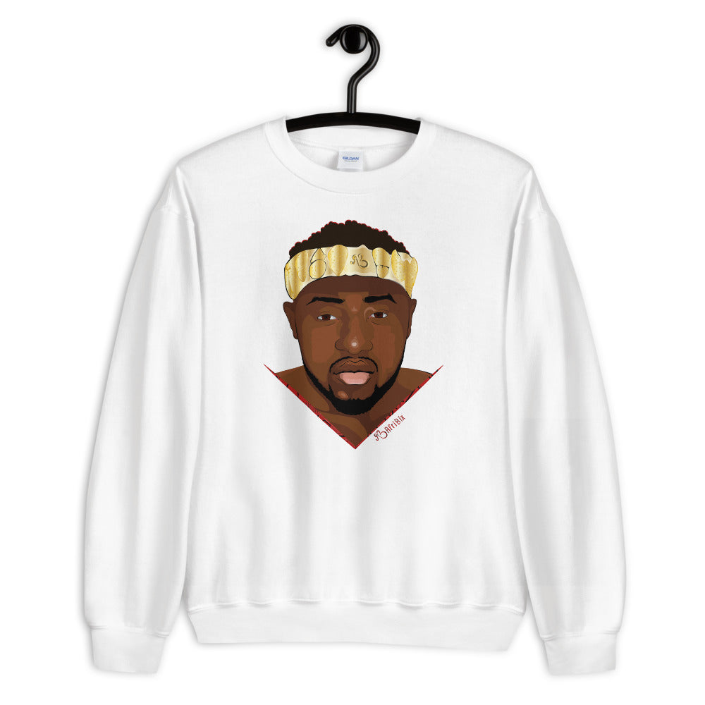 flyersetcinc Warrior African King Portrait Unisex Sweatshirt