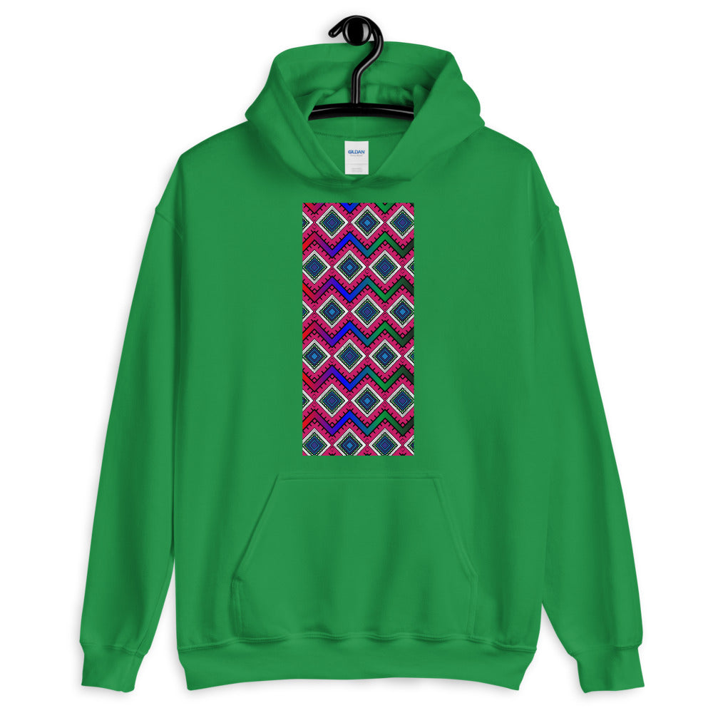 Quadrangle Print Unisex Hoodie