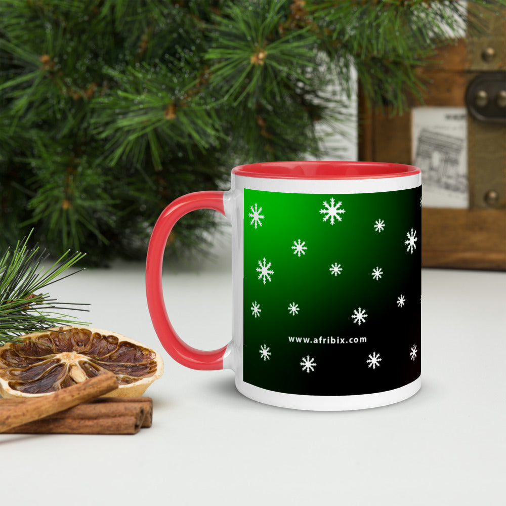 'Personalised' Christmas Two Toned Mug