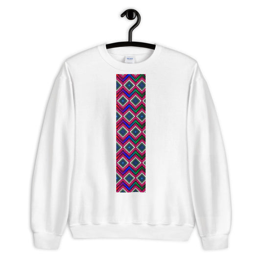 Quad Print Unisex Long sleeve Pullover Sweatshirt