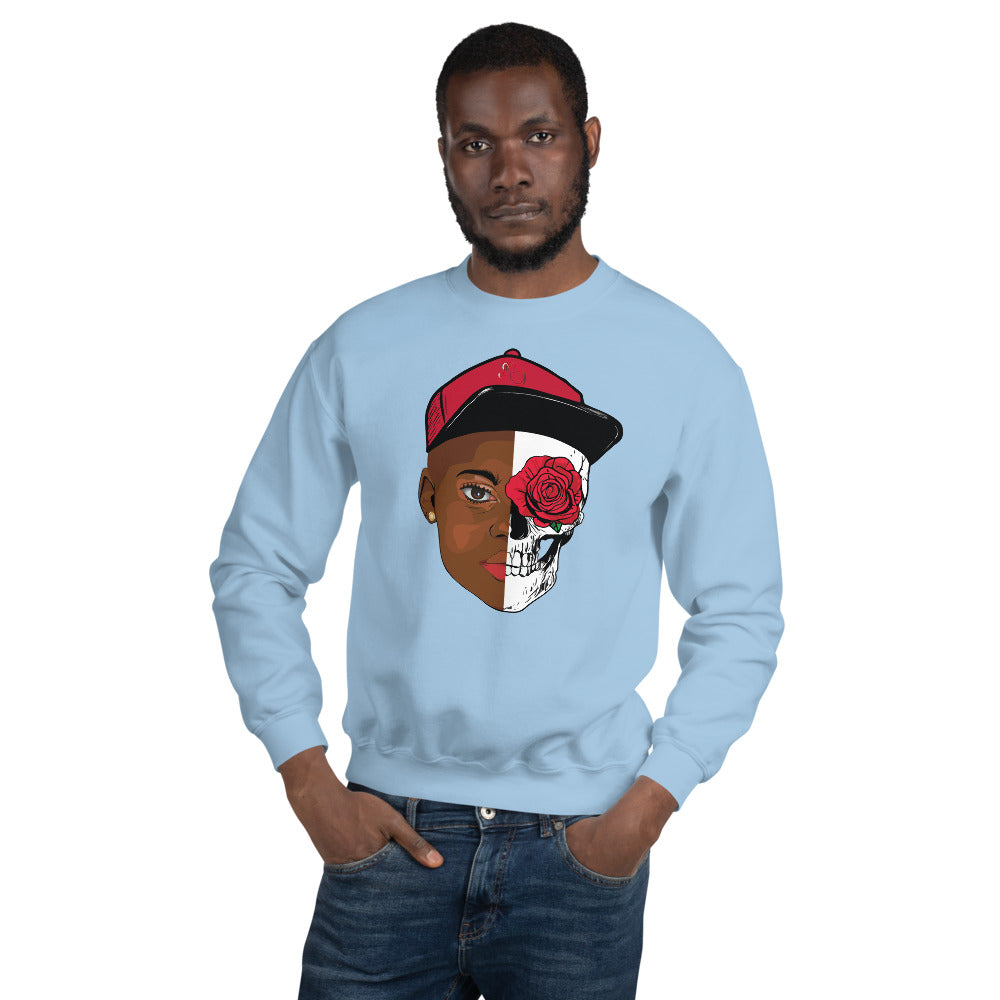 Human! Skull Comfortable Long sleeve Unisex Sweatshirt