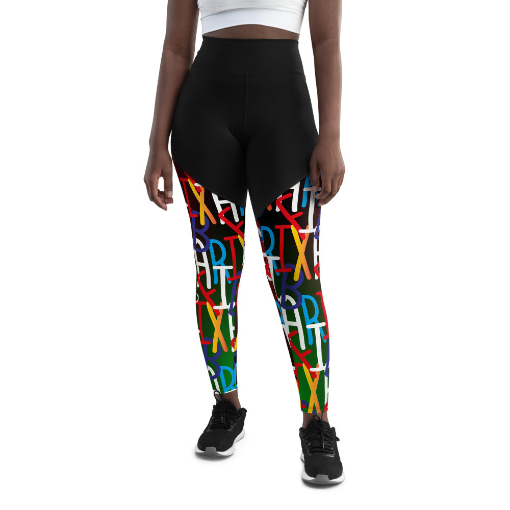 Compression Sports Leggings - flyersetcinc Collage