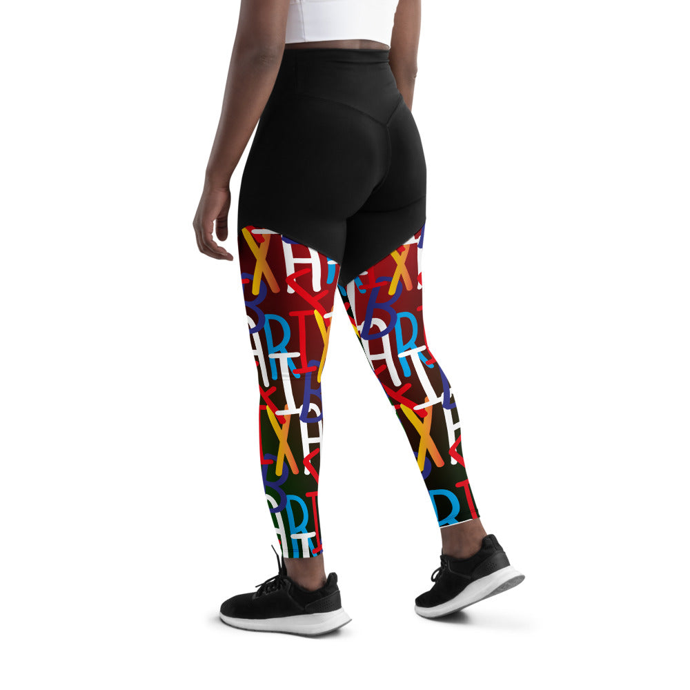 Compression Sports Leggings - flyersetcinc Collage