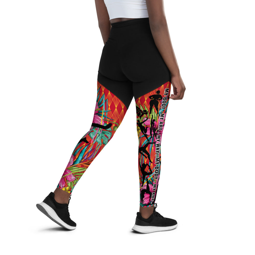 Silhouette Compression Sports Leggings