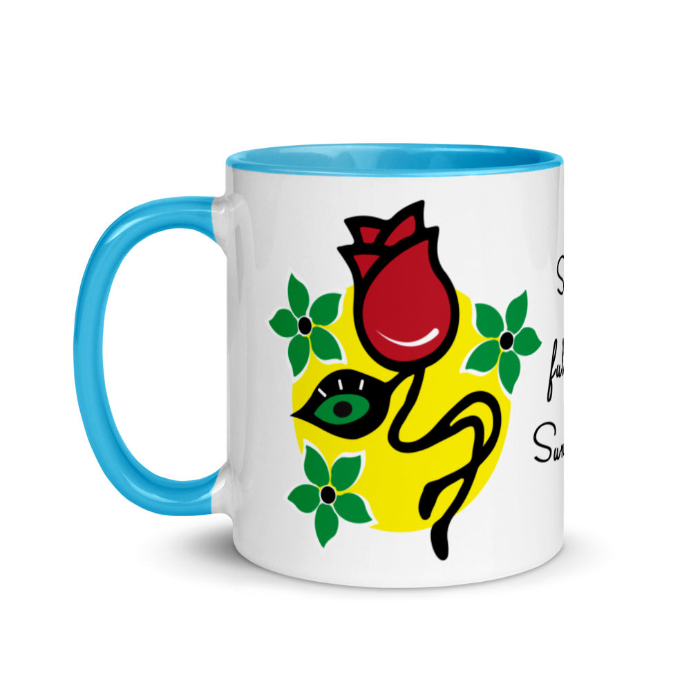 Soul full of Sunshine Two toned Mug with Color Inside