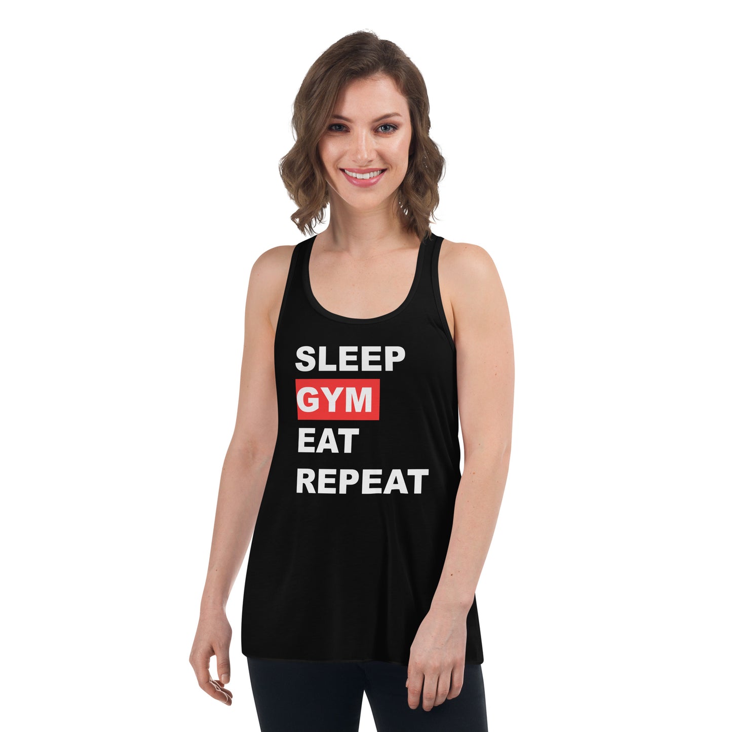 Gym Quote Women's Flowy Racerback Tank