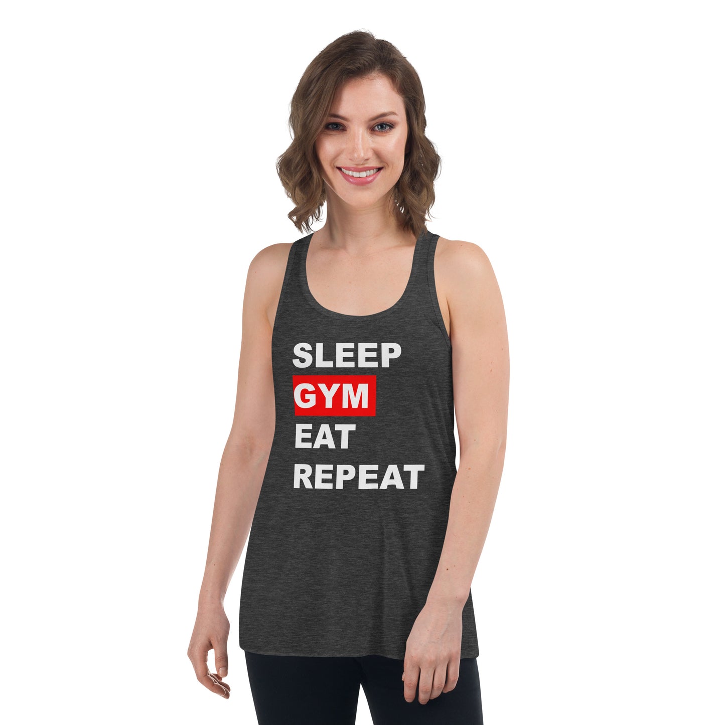 Gym Quote Women's Flowy Racerback Tank