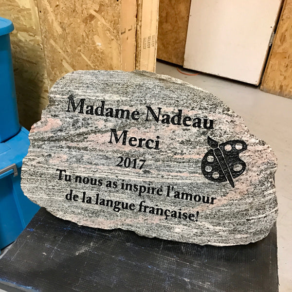 Custom Rock Engraving