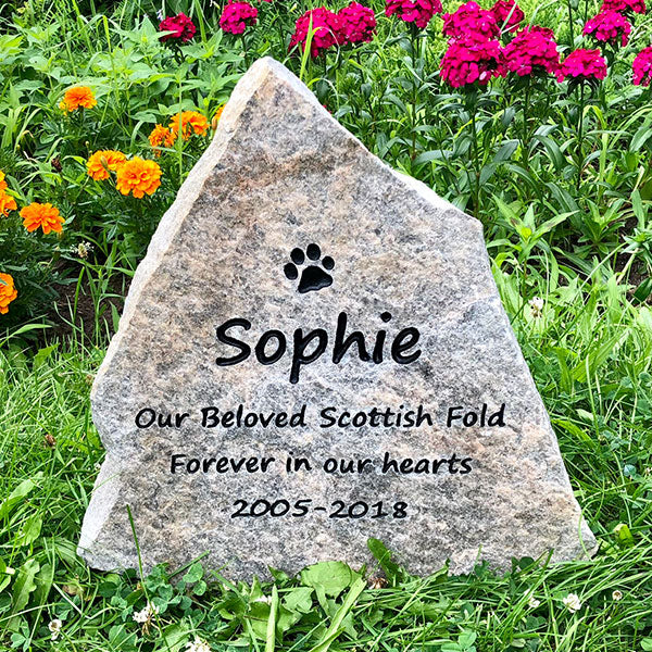 Dog memorial stones