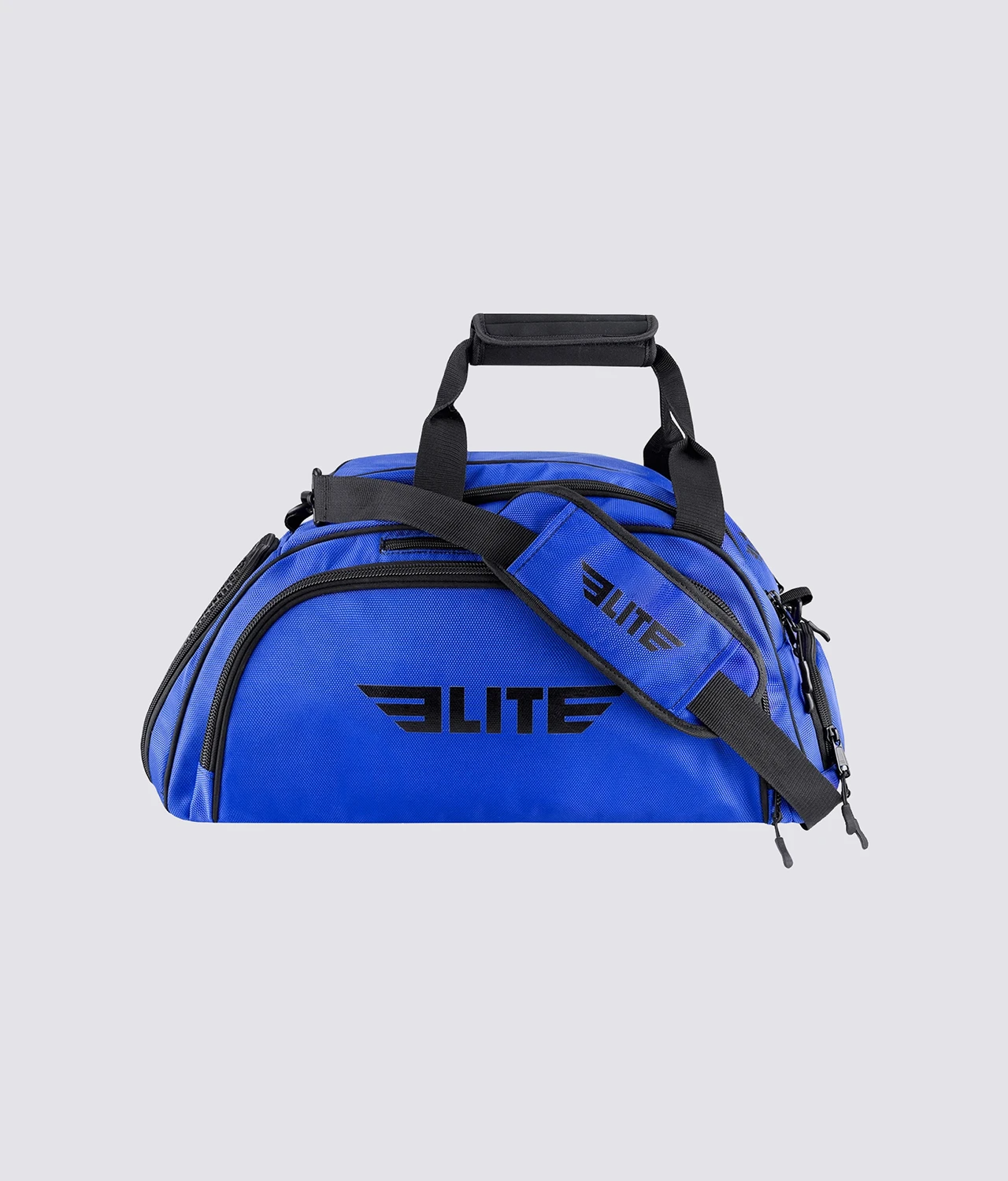 Elite Sports Warrior Series Blue Medium Duffel MMA Gear Gym Bag & Backpack