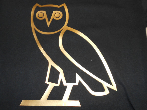 Ovo Drake October's Very Own Ovoxo Owl Gang Longsleeve Black Tshirt