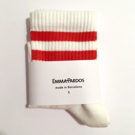 Calcetines Rayas Rojas - Emma Pardos – Chandal