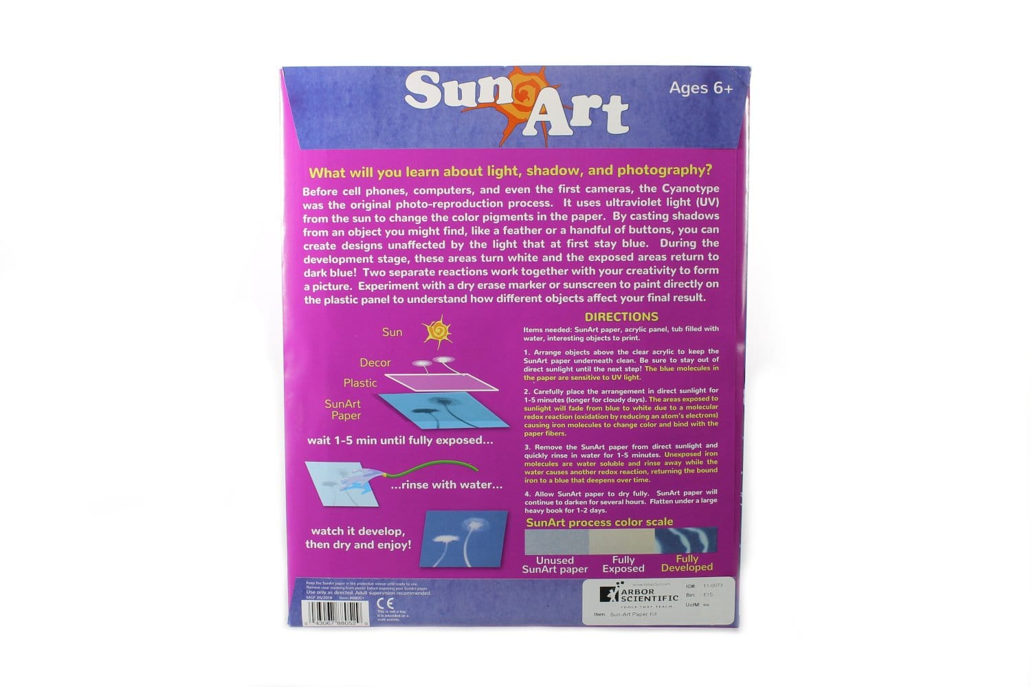 SunArt Paper 15-4" x 6" Sheets #88050 Made in USA by Tedco Toys NEW 